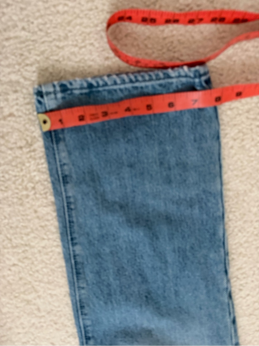 RtA Dexter Half Belt Jeans Straight Leg Factory Distressed Blue Wash Denim Small - Picture 10 of 13